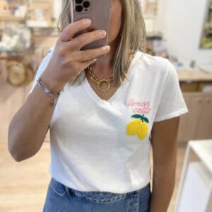 T-shirt Limon cello rose