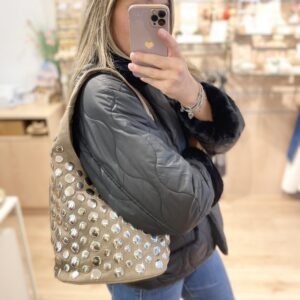 Sac seau taupe
