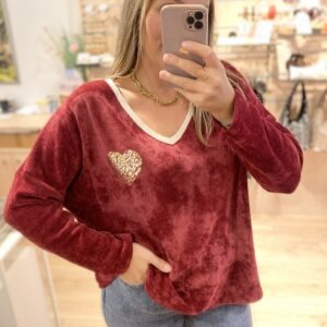 Pull Eddy bordeaux