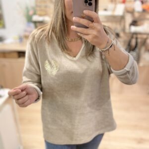 Pull Eddy beige